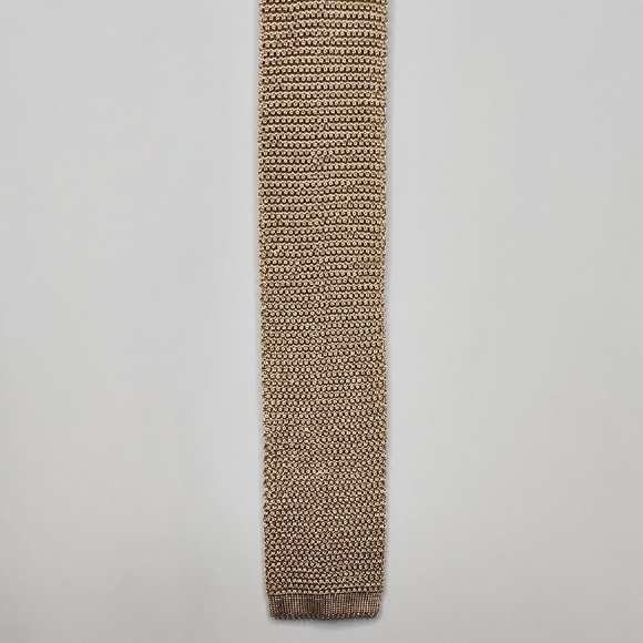 Paul Stuart Gold Silk Knit Tie